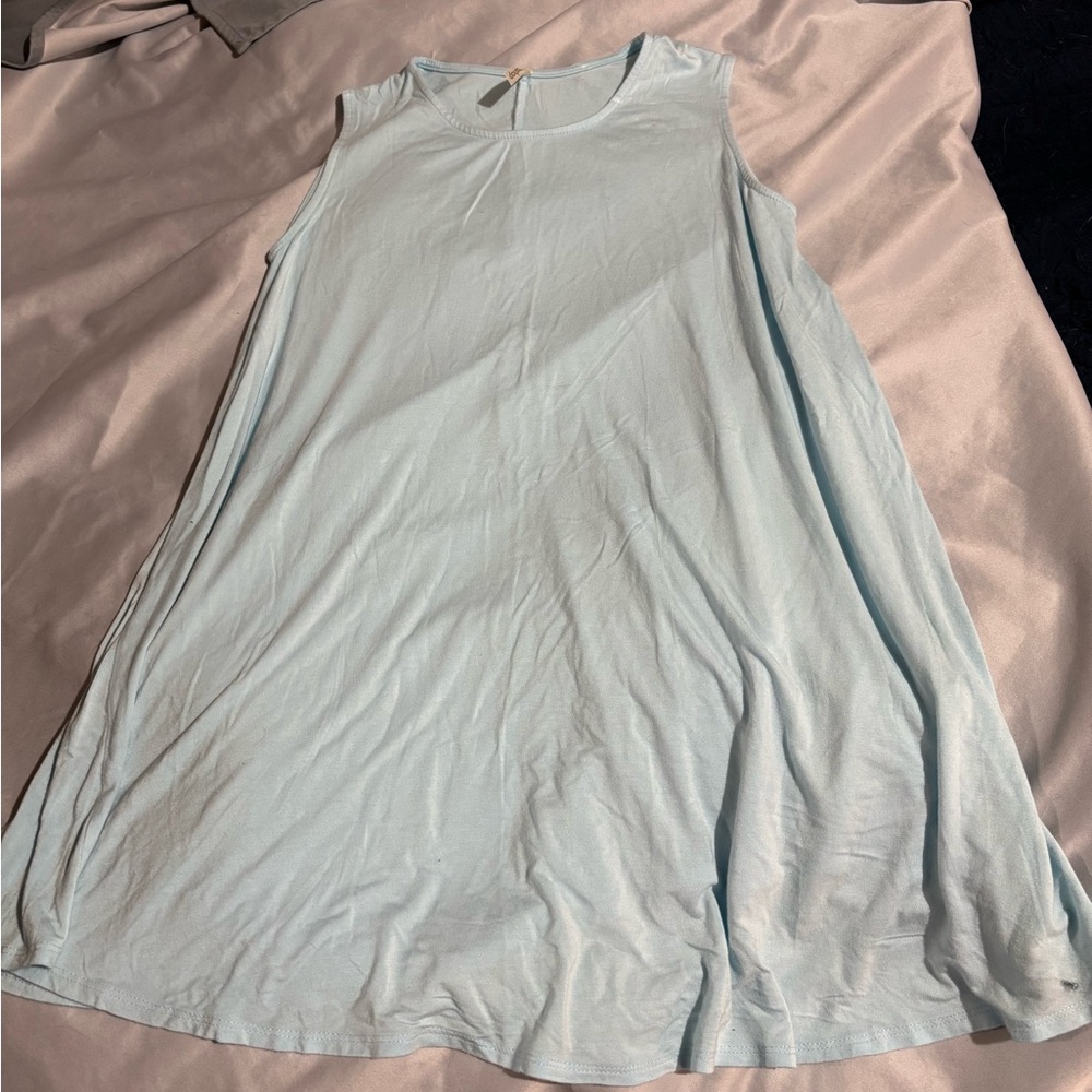 Mittoshop Sky Blue Sleeveless Dress